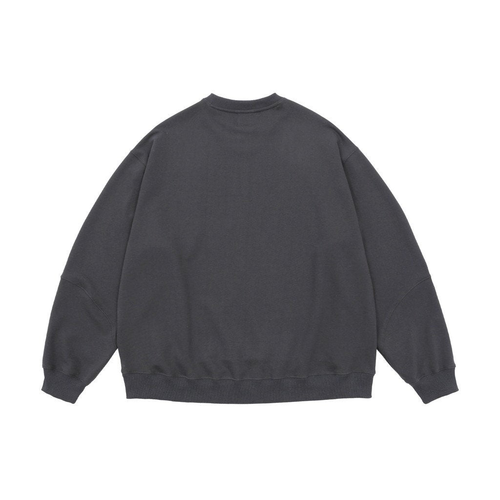 BIO WASHED EASY SWEAT SHIRTS #ASH CHARCOAL [HOD25AWSWESS]