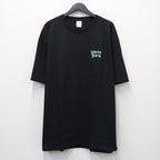 WASHED HEAVY WEIGHT CREW NECK T-SHIRT ( TYPE-2 ) #BLACK/GREEN [26FWE-WMT-WT02]
