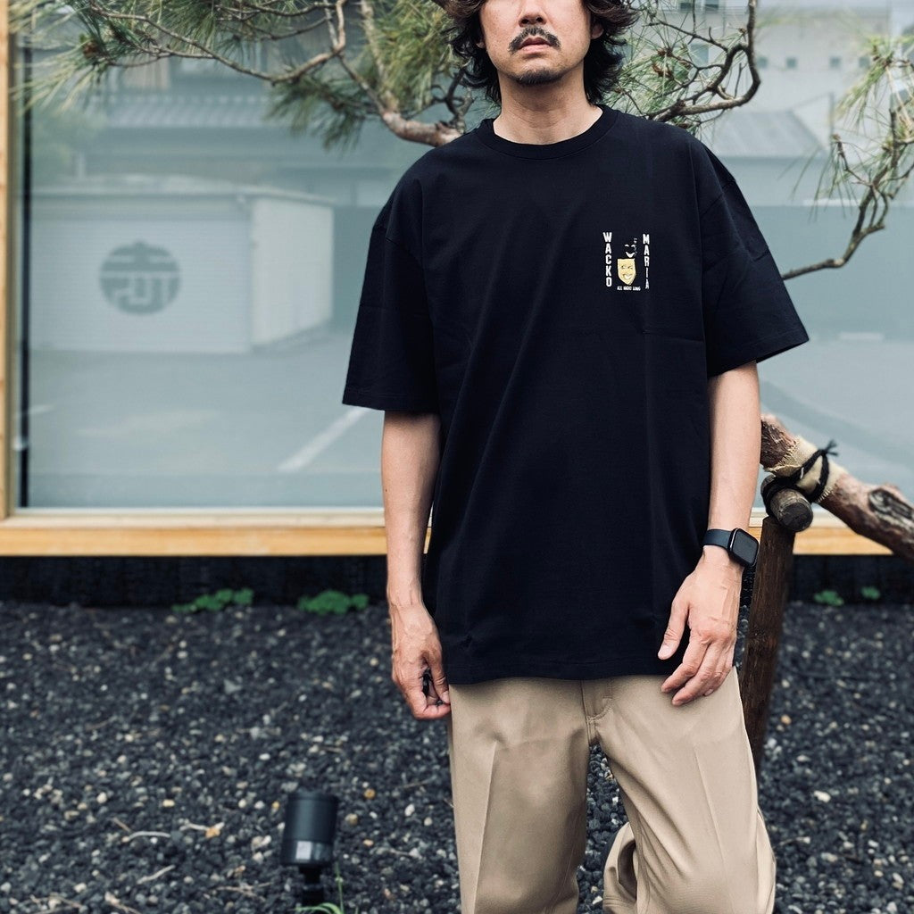 WASHED HEAVY WEIGHT CREW NECK T-SHIRT ( TYPE-13 ) #BLACK [26SS-WMT-WT14]