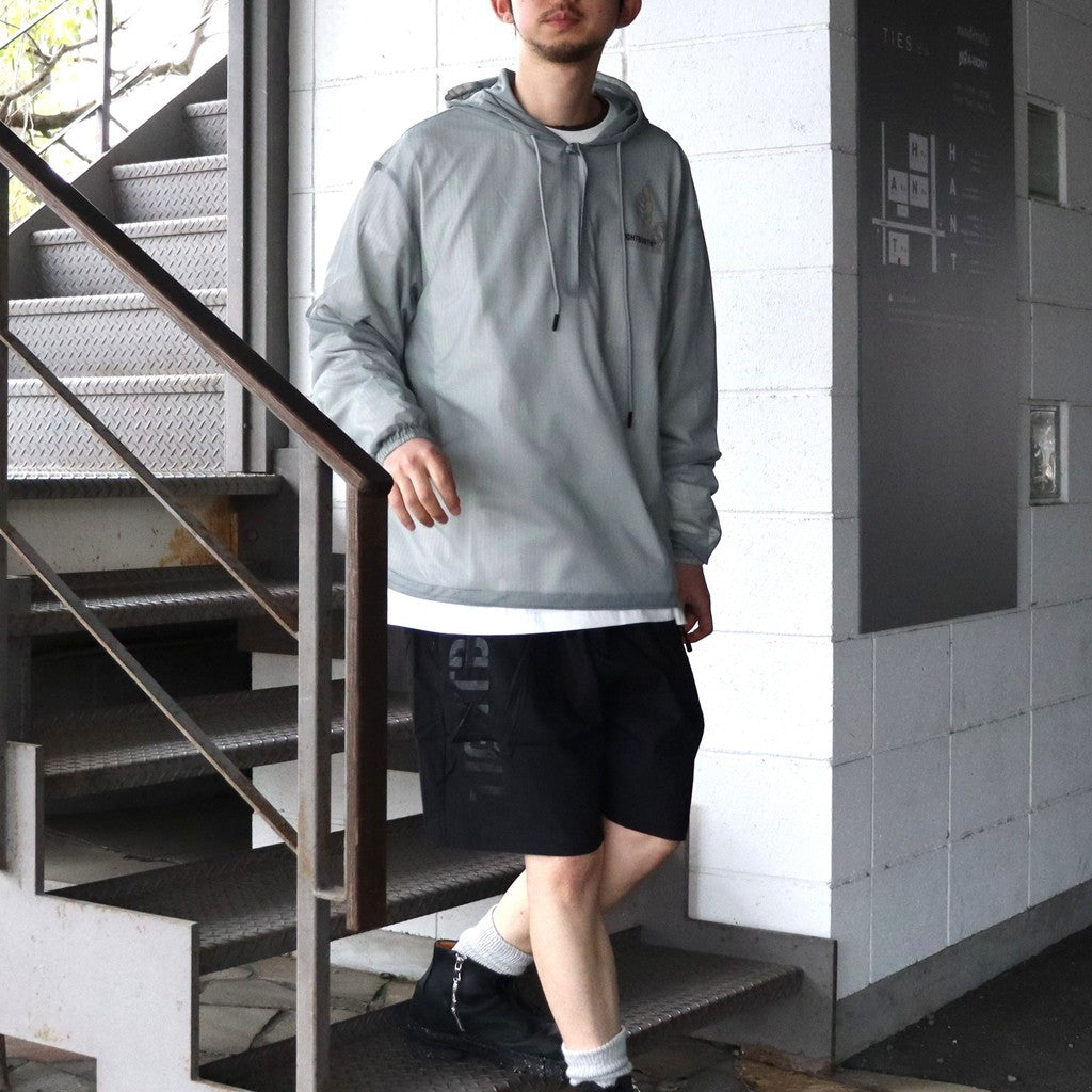 LABEL LOGO SHEER PARKA #Gray [SS26-JK06] - cocorozashi 三重県