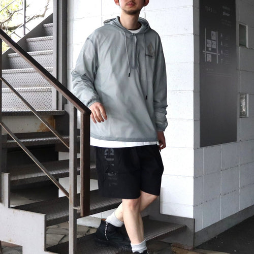 LABEL LOGO SHEER PARKA #Gray [SS26-JK06]