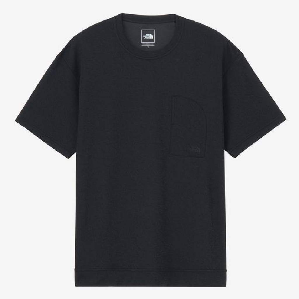 S/S Crepe Weave Tee #K / ブラック [NT32637]