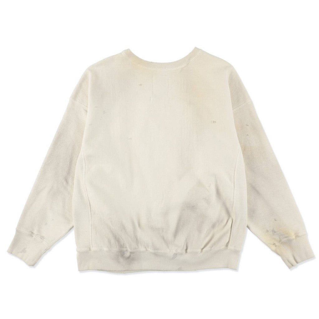 UNIV. MACLAREN LETTERING SWEATSHIRT A #AGED WHITE [BW252-UMLS]