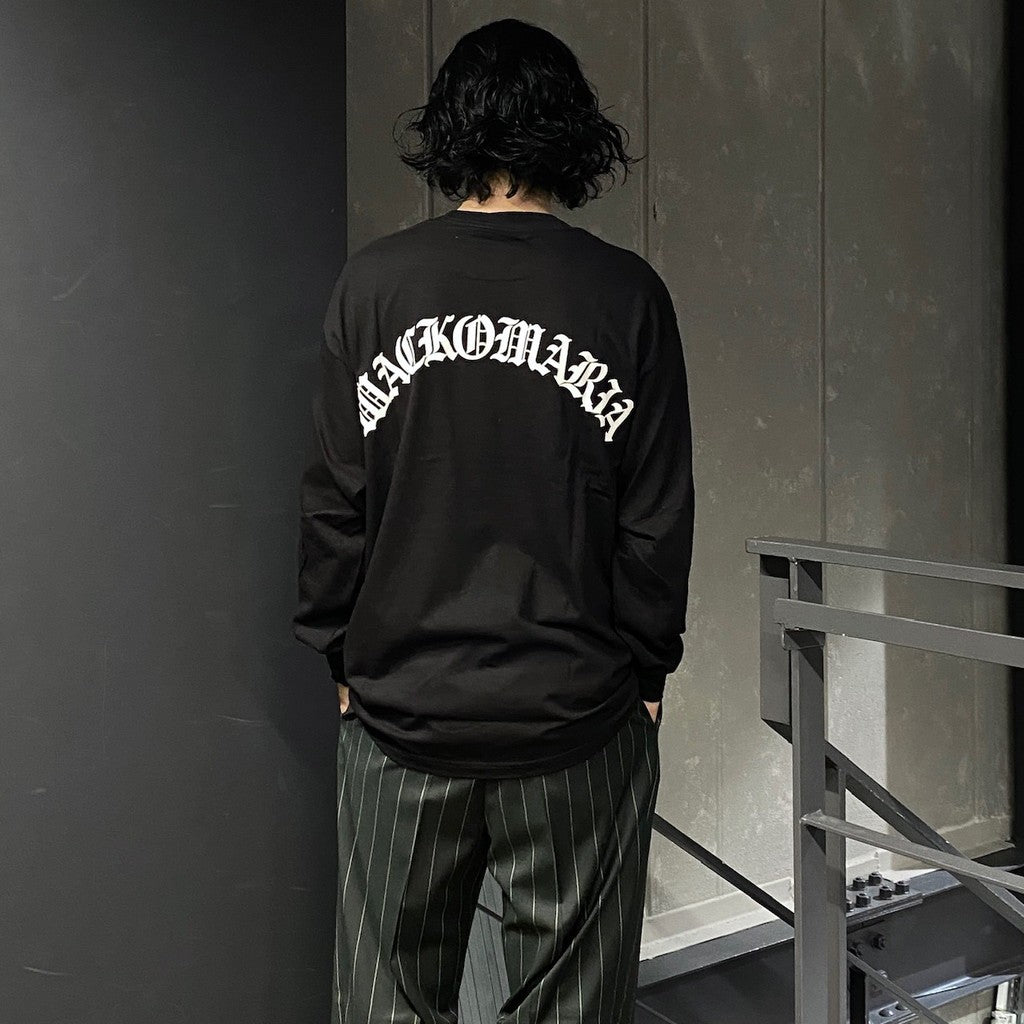 CREW NECK LONG SLEEVE T-SHIRT ( TYPE-1 ) #BLACK [24FW-WMT-LT04]