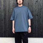 TECH DRAWSTRING S/S TEE #SMOKE BLUE [BE-35026]