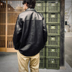 皮革外套（TYPE-2）#黑色 [25FW-WMO-CO04]