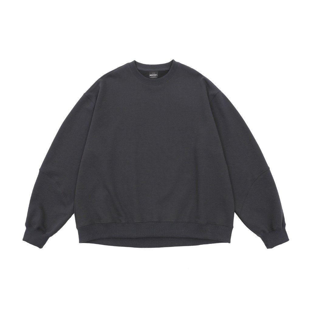 BIO WASHED EASY SWEAT SHIRTS #ASH CHARCOAL [HOD25AWSWESS]