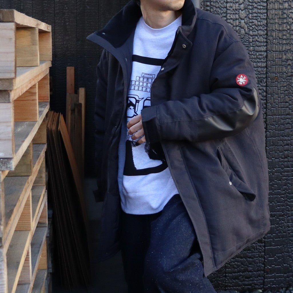 WARM PUFF ZIP COAT #CHARCOAL [CES28JK04]