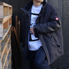 WARM PUFF ZIP COAT #CHARCOAL [CES28JK04]