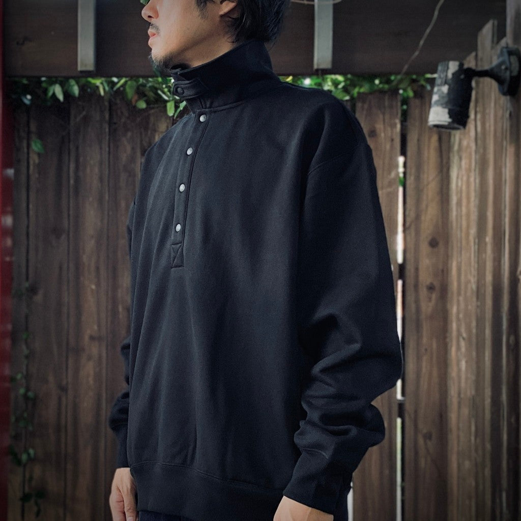 TECH SWEAT SNAP PULLOVER #BLACK [BE-53025W] - cocorozashi 三重県