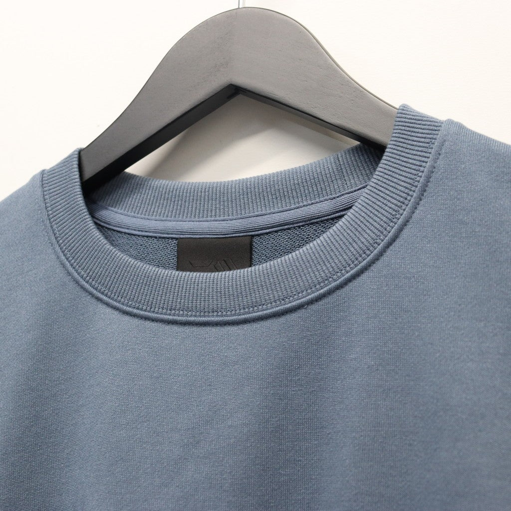 TECH SWEAT CREW S/S #SMOKE BLUE [BE-51026]