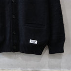 GLITTER MOHAIR CARDIGAN ( TYPE-1 ) #BLACK-RAINBOW [24FW-WMK-KN16]