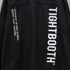 LABEL LOGO 牛仔夾克 #黑色 [FW24-JK07]