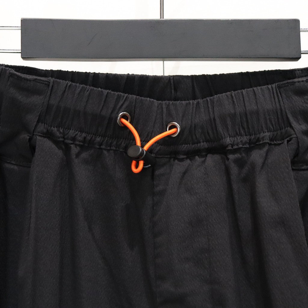 SEERSUCKER CARGO BALLOON PANTS #Black [SU25-B06]