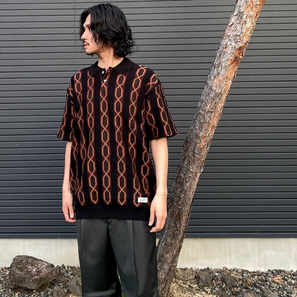 針織 POLO 衫 - 型號 3- #黑色 [24SS-WMK-KN21]