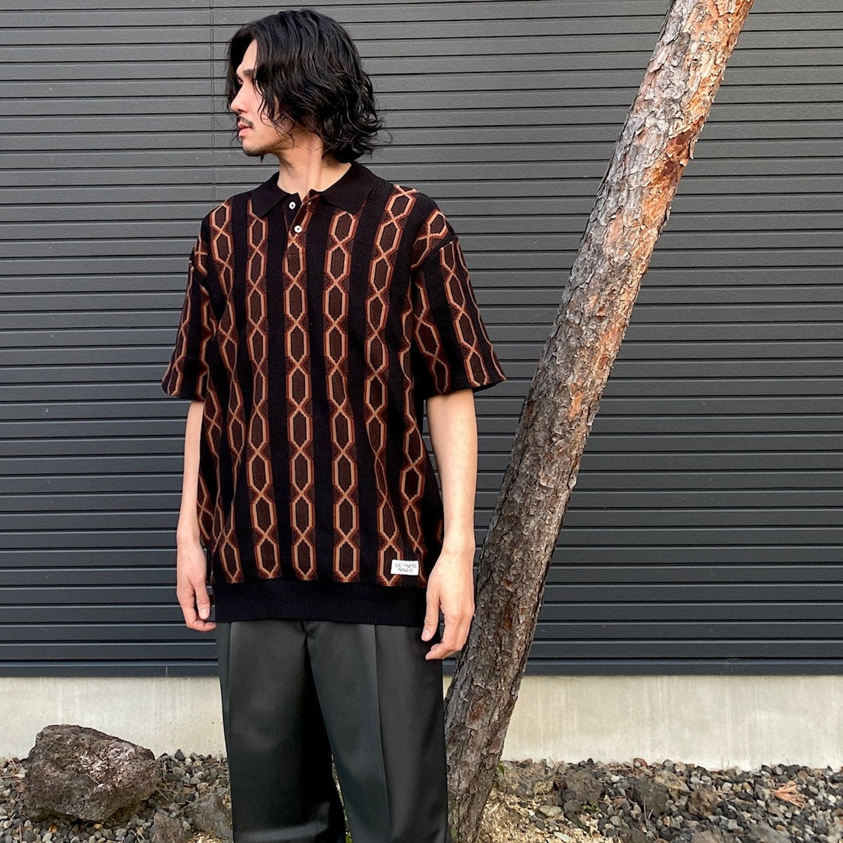 針織 POLO 衫 - 型號 3- #黑色 [24SS-WMK-KN21]