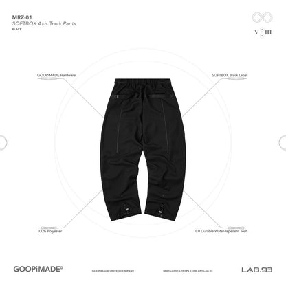 「MRZ-01」 SOFTBOX Axis Track Pants #BLACK [GOOPI-24AW-NOV-04]