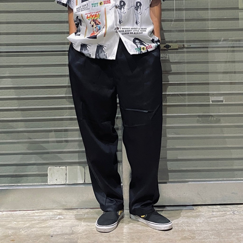 斜紋波西米亞風長褲 #黑色 [24FW-B06]