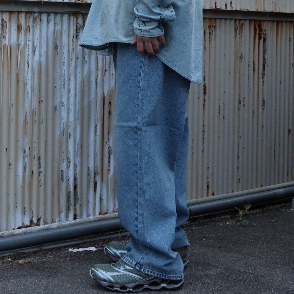 DENIM BAGGY PANTS #BLUE STONE [GH5S013D]