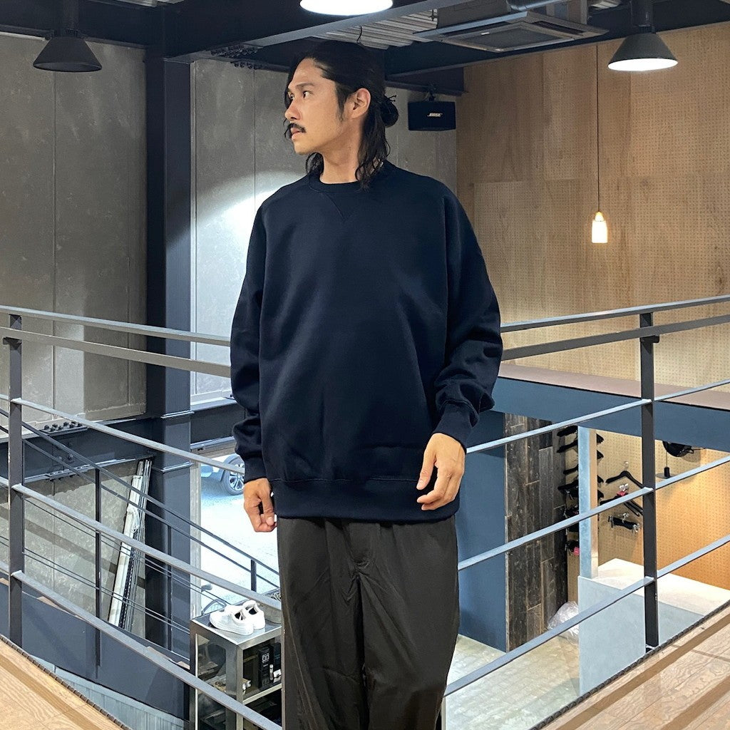 TECH SWEAT CREW FREEDOM SLEEVE #NAVY [BE-51024W]