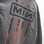 Bootleg Zip Up Hoodie With Damaged (ERROR S) #AGEDBLACK [M-P4-BG8]