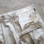 DOUBLE PLEATED CHINO TROUSERS #L-BEIGE [24FW-WMP-PT02]