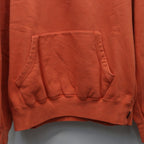 DEATH ROW RECORDS | WASHED MIDDLE WEIGHT PULLOVER HOODED SWEAT SHIRT #ORANGE [DEATHROW-WM-SS02]