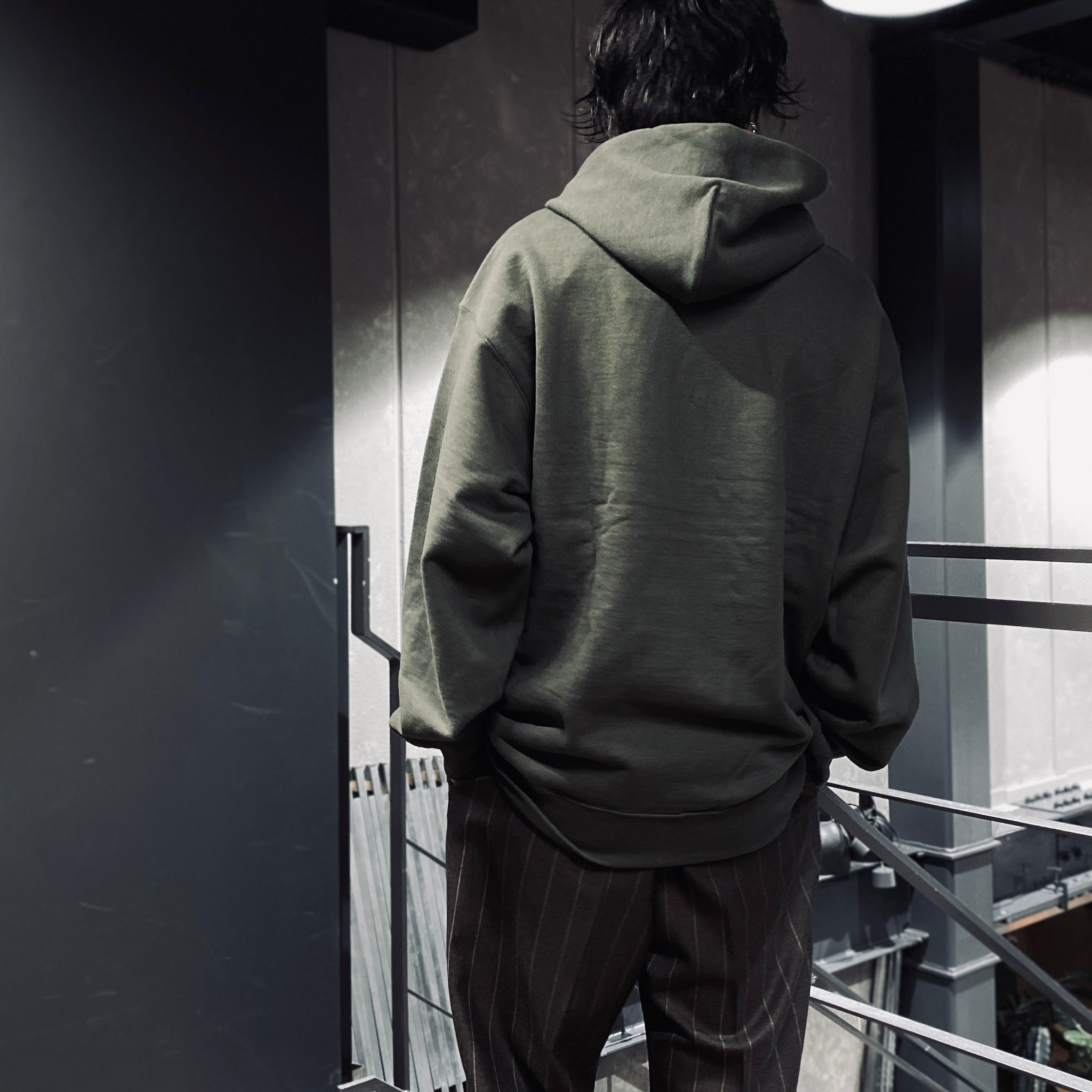 HEAVY WEIGHT PULLOVER HOODED SWEAT SHIRT -TYPE 3- #GREEN [23FW-WMC-SS04]