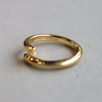 Semicircle Ring -Thin- -Gold- #GOLD [XOR087G]