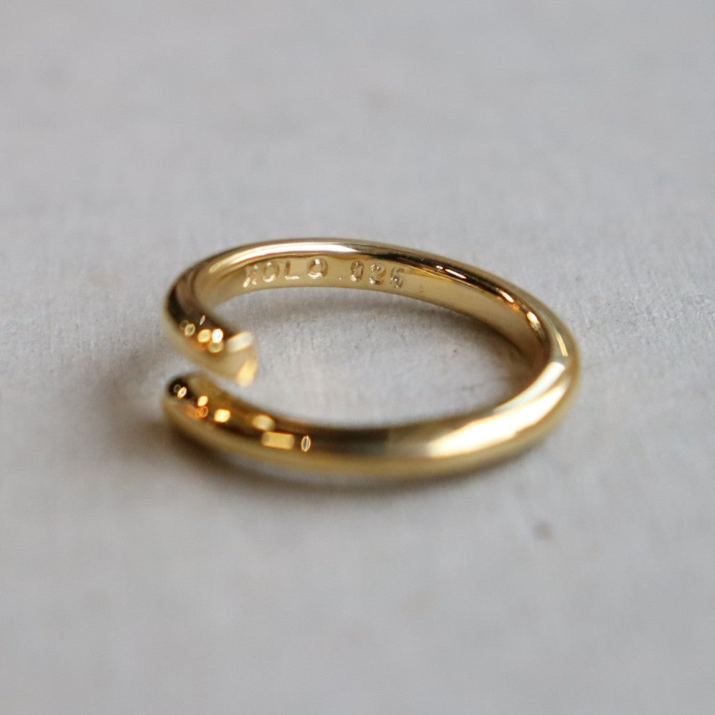 Semicircle Ring -Thin- -Gold- #GOLD [XOR087G]