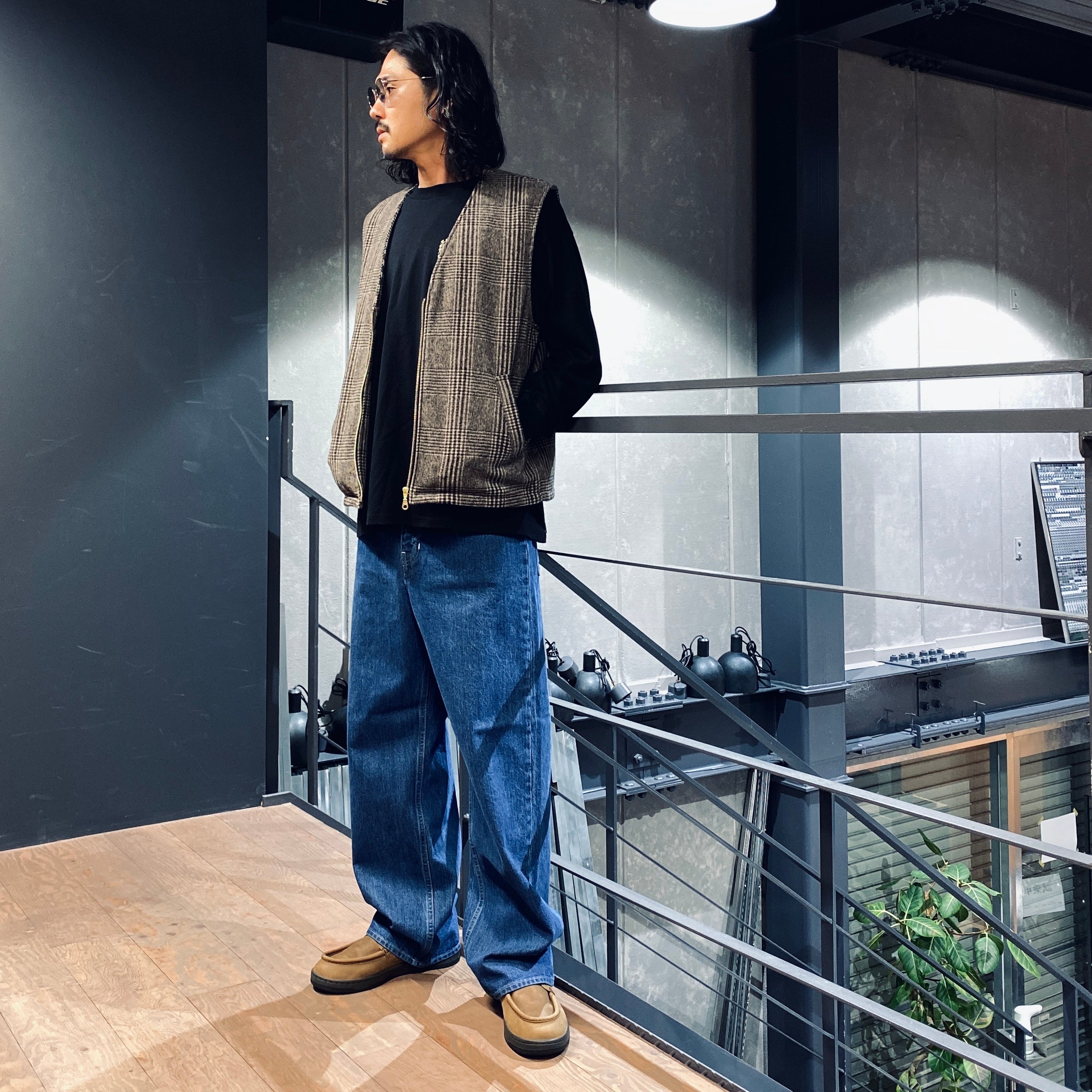 寬版牛仔五袋褲 #藍色 [SC2320-PN05]