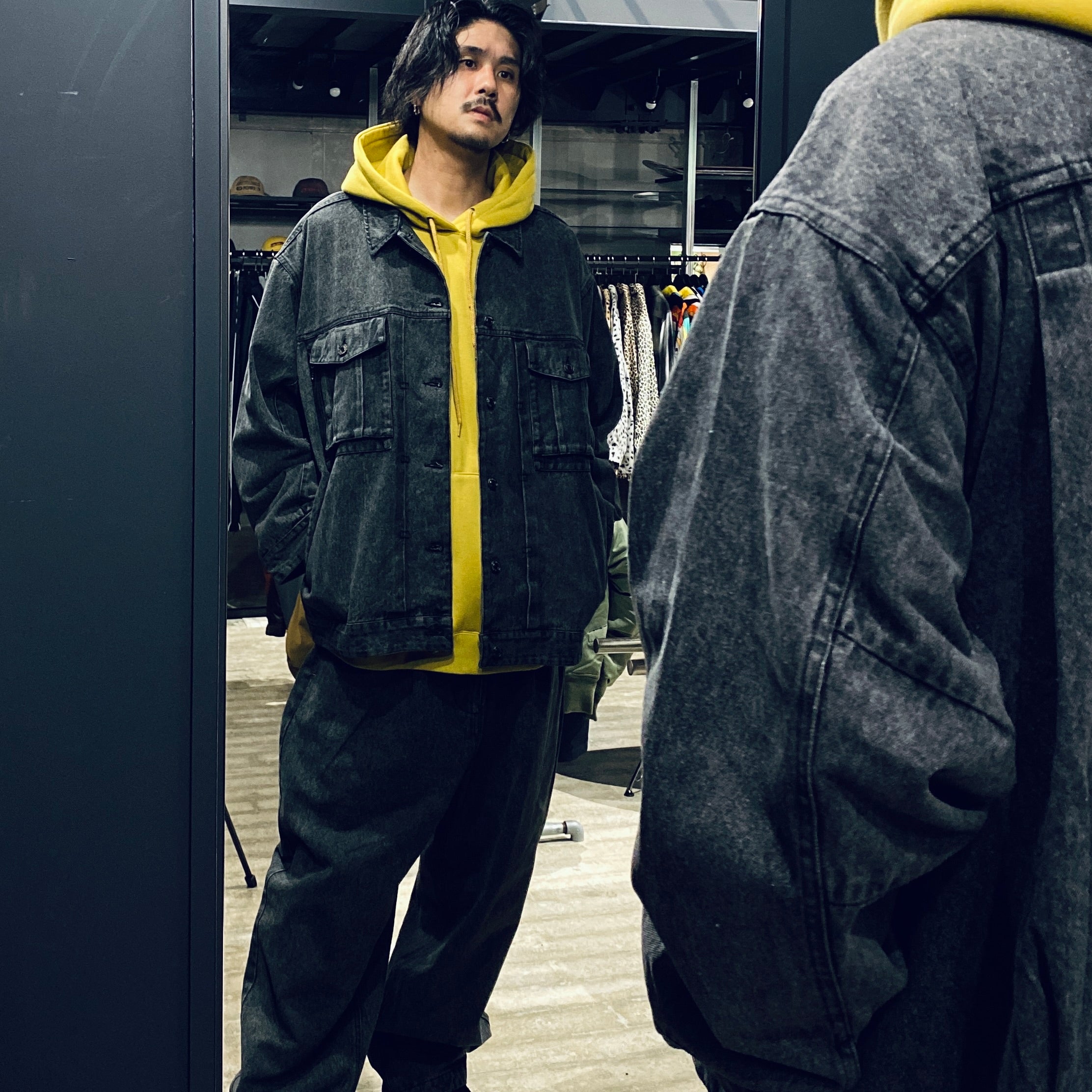 牛仔外套#黑色 [23FW-JK05]