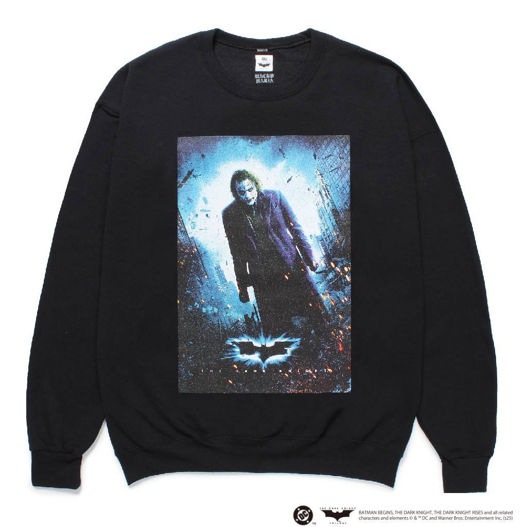 THE DARK KNIGHT TRILOGY | CREW NECK SWEAT SHIRT ( TYPE-3 ) #BLACK [TDKT-WM-SS03]
