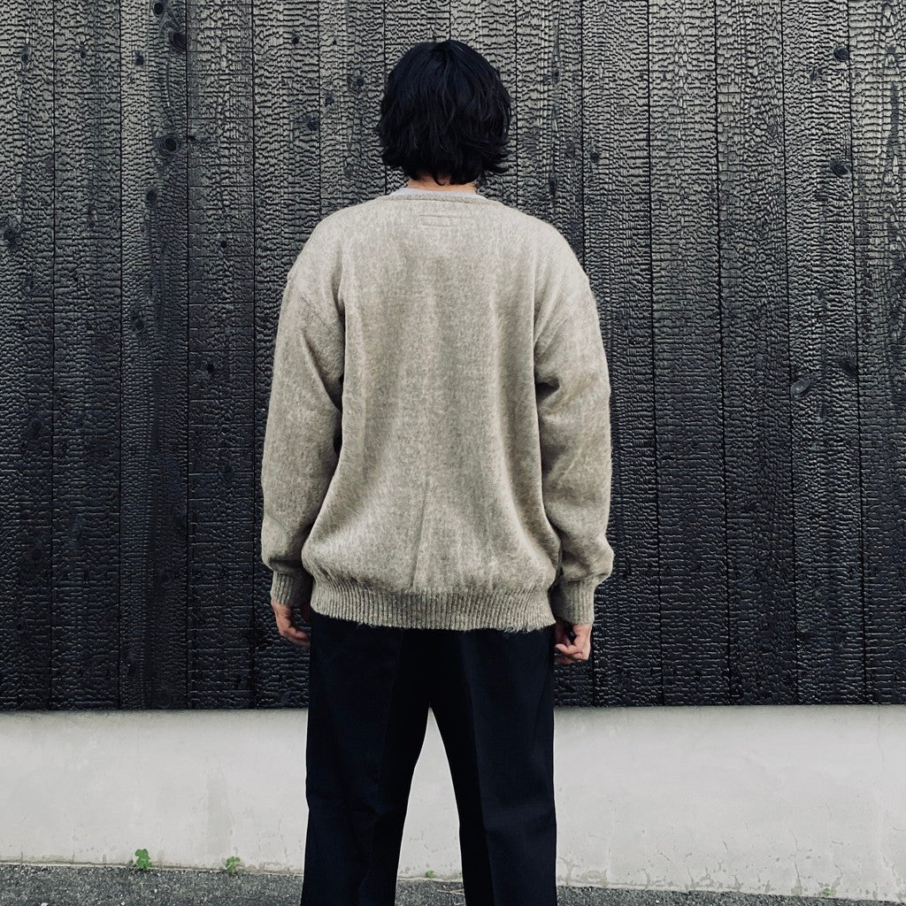 MOHAIR CARDIGAN #IVORY [26FW-WMK-KN09]