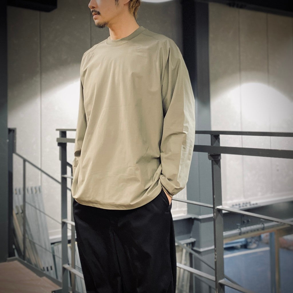 TECH LIGHTWEIGHT L/S TEE #WOLF GRAY [BE-30025]