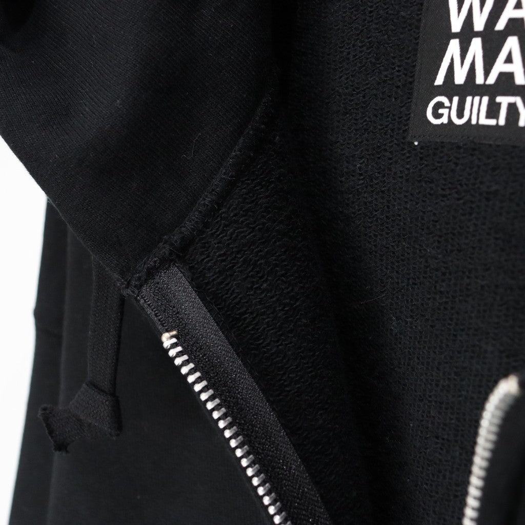 HEAVY WEIGHT FULL ZIP HOODED SWEAT SHIRT #BLACK [25SSE-WMC-SS01]