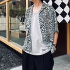 HAWAIIAN SHIRT S/S ( TYPE-4 ) #L-BLUE [26SS-WMS-HI06]
