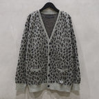 LEOPARD MOHAIR CARDIGAN #GRAY [24FW-WMK-KN12]