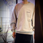 HEAVY WEIGHT CREW NECK SWEAT SHIRT #GRAY [25FWE-WMC-SS03]