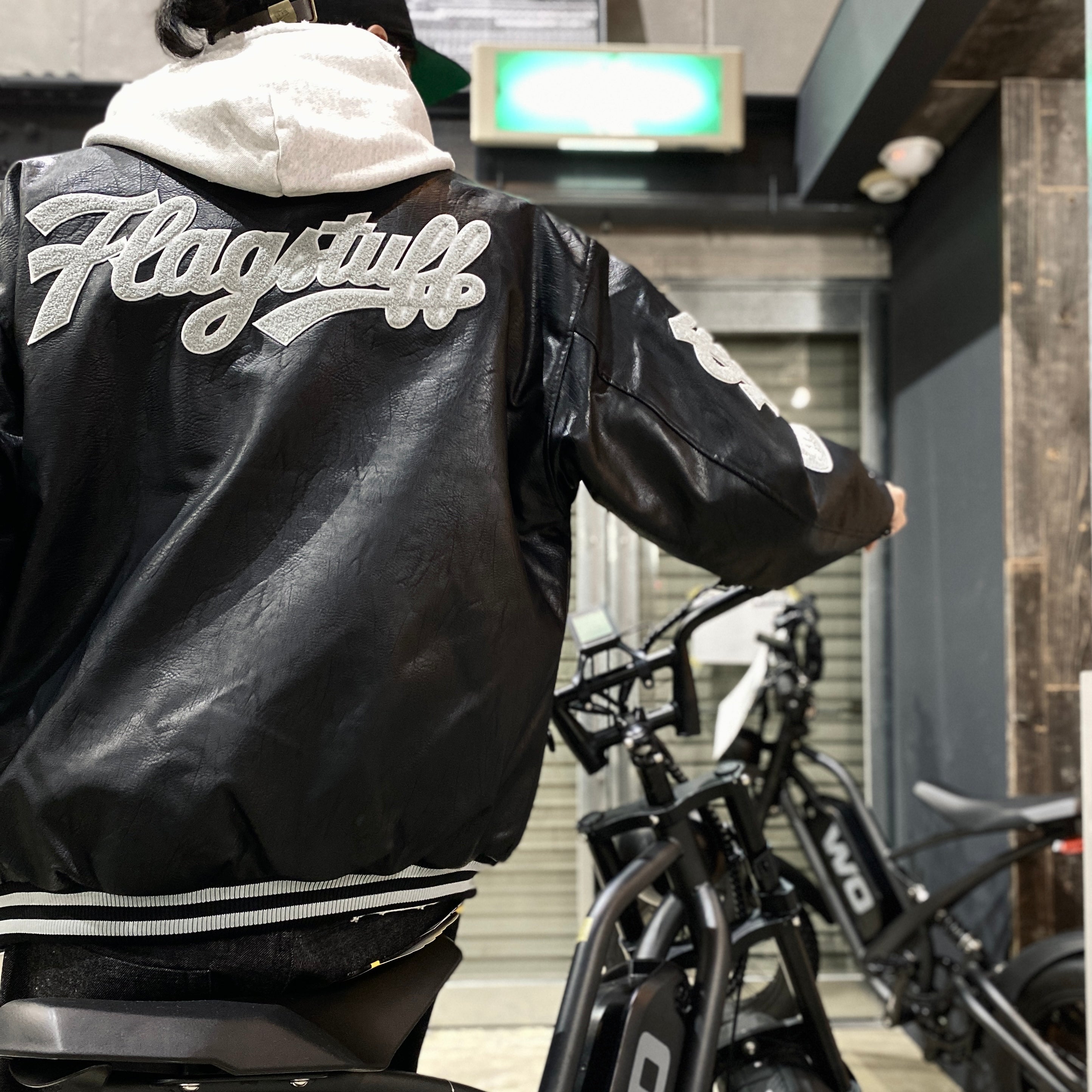 MAJESTIC | VARSITY JACKET #BLACK [23AW-FS-02/FS1281]