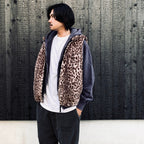 WILD THINGS | LEOPARD FUR HAPPY VEST ( TYPE-2 ) #L-PINK [26FW-WMO-WT06]