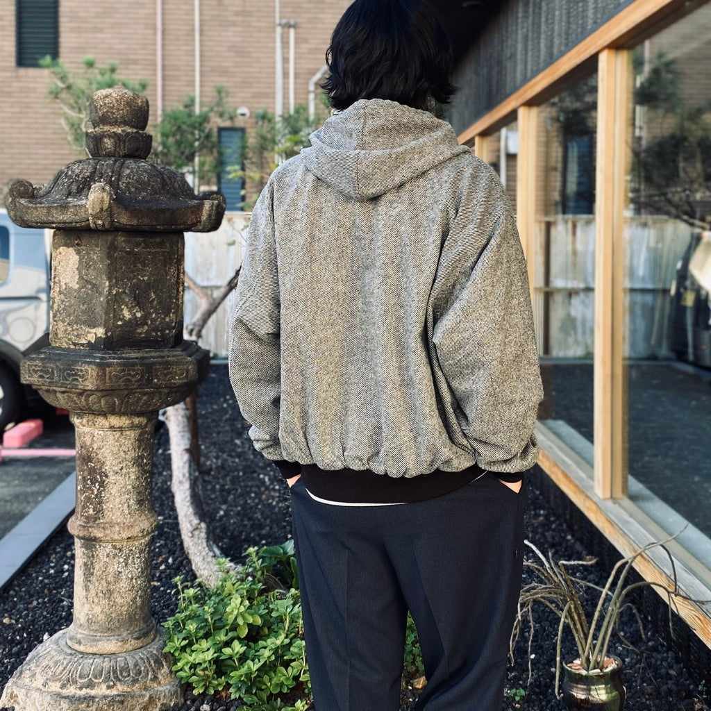 Tweed Hooded Active Jacket #Grey [SD26F-JK02]