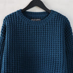 WAFFLE KNIT SWEATER #GREEN [24FW-WMK-KN01]