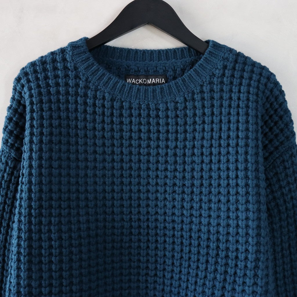 WAFFLE KNIT SWEATER #GREEN [24FW-WMK-KN01]