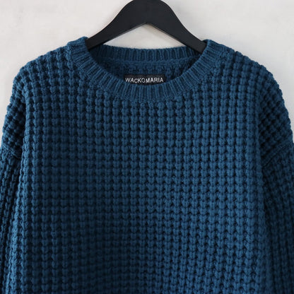 WAFFLE KNIT SWEATER #GREEN [24FW-WMK-KN01]