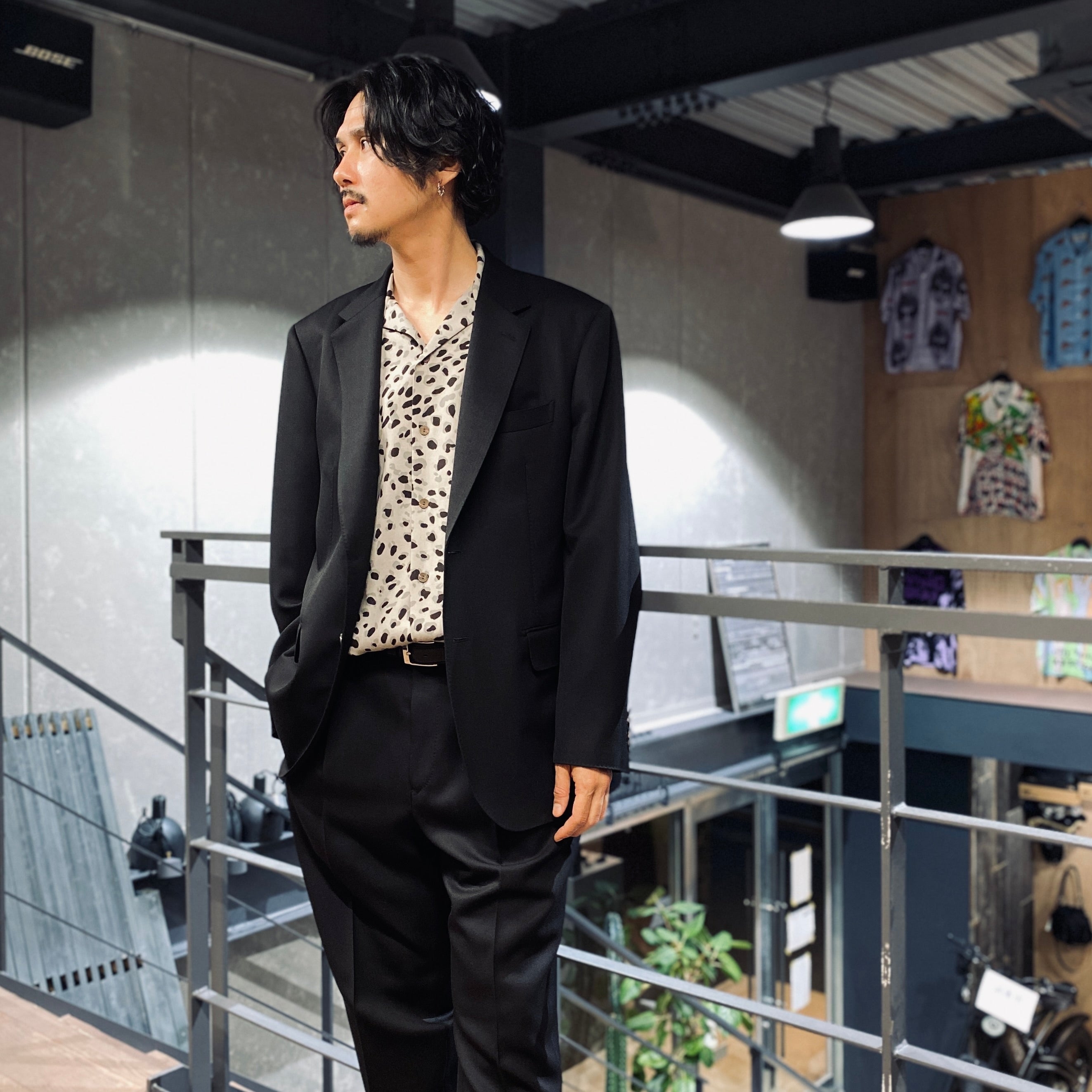 SINGLE BREASTED JACKET -TYPE 1- #BLACK [23FW-WMO-SU01]