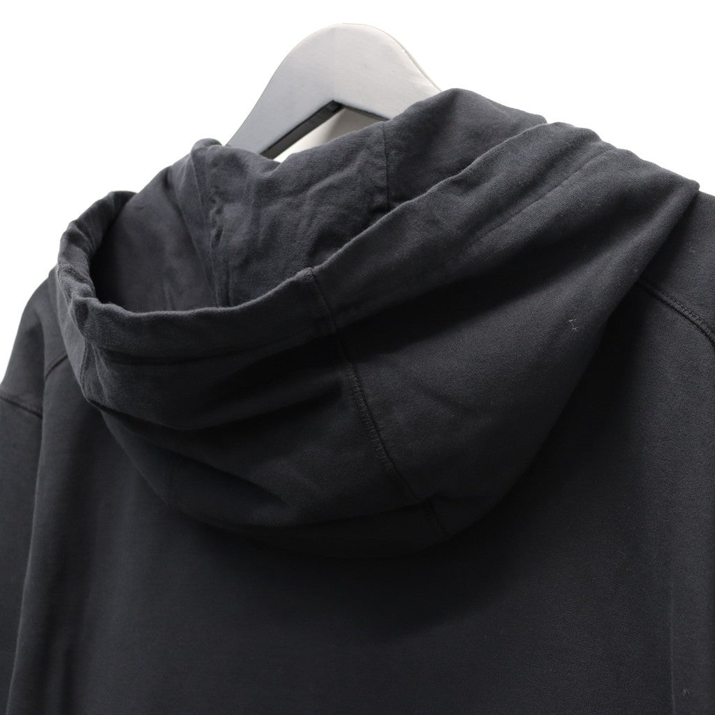 LIGHT FLEECE ZIP HOODED LENS SWEATSHIRT #BLACK 999 [20CMSS081A