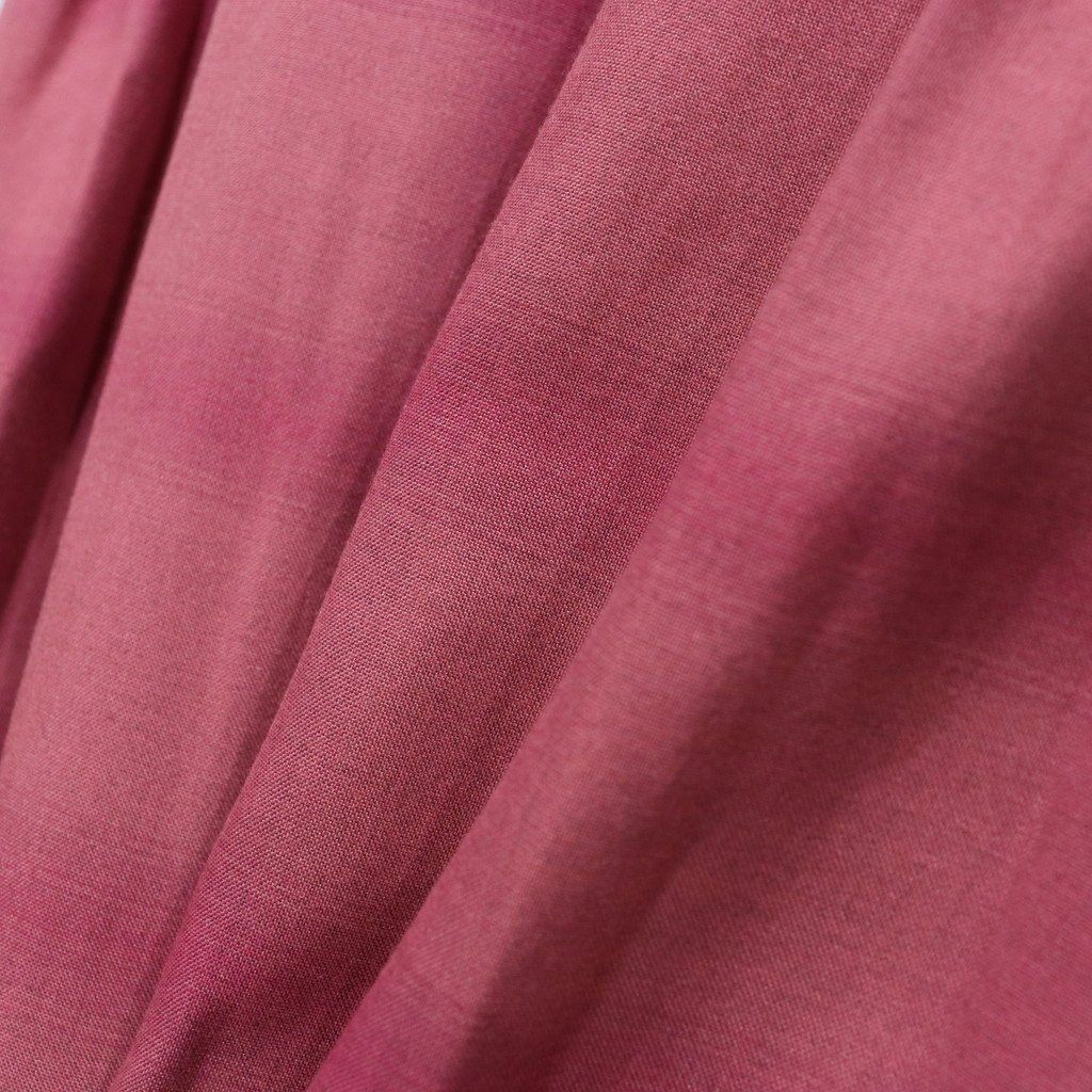 OMBRE CHECK OPEN COLLAR SHIRT S/S ( TYPE-3 ) #PINK [25SS-WMS-OC20]