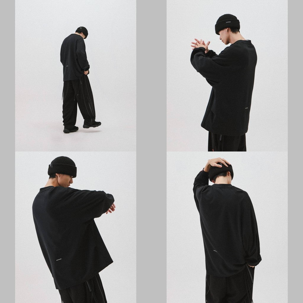 X_Model-03」 Just A Normal L/S Tee #BLACK [GOOPI-24AW-NOV-01
