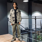 DOUBLE PLEATED TROUSERS #GRAYGREEN [23FW-WMP-TR09]